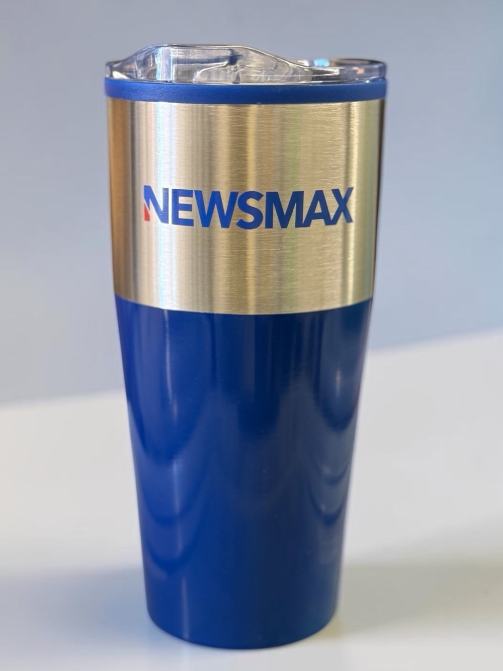 🫶🏻 Newsmax 20 Ounce Blue Stainless Steel Travel Tumbler